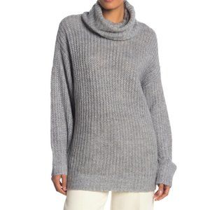 Oversized Turtleneck Knit Sweater
